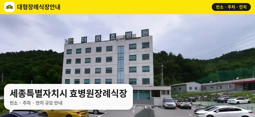 세종특별자치시 효병원장례식장 사진 1번